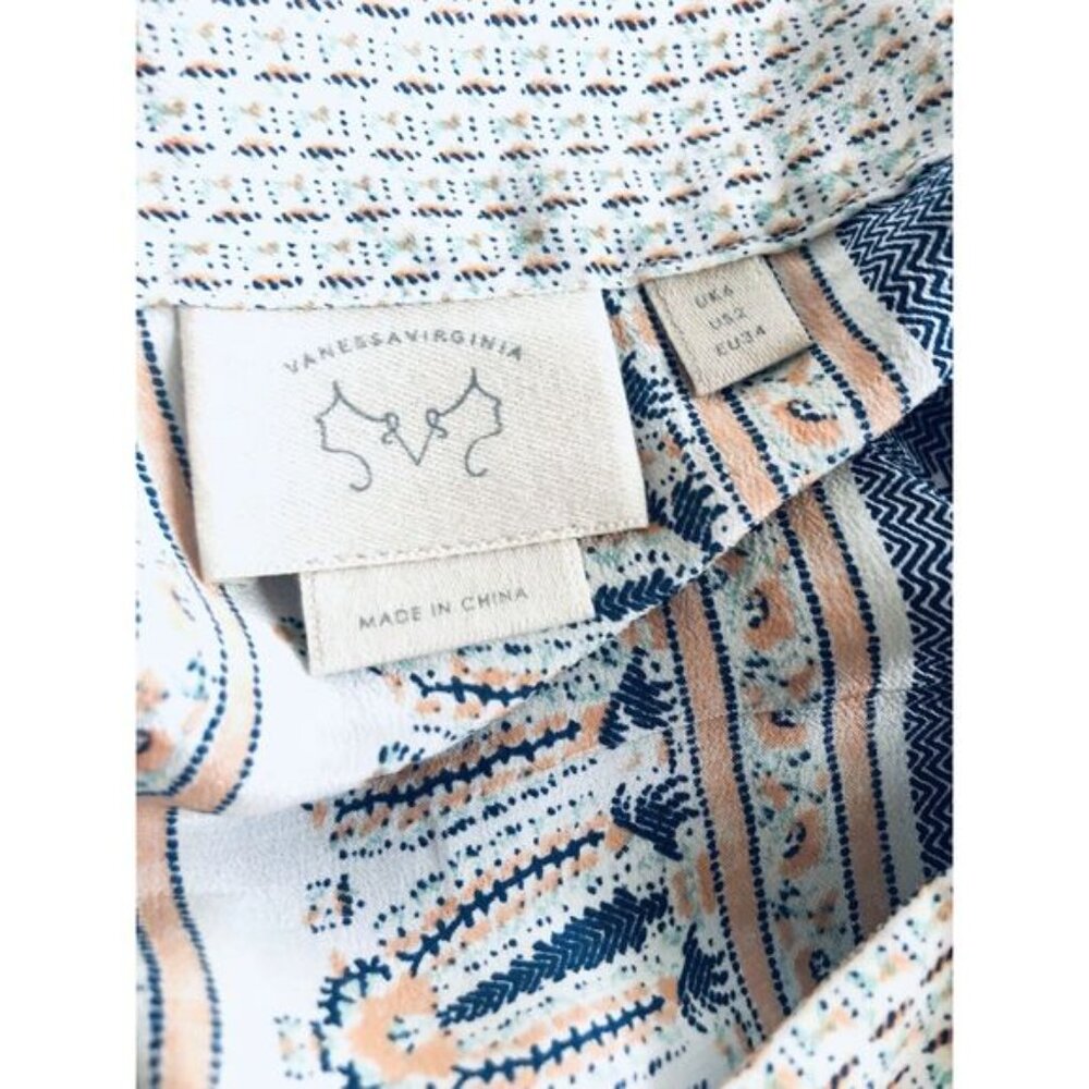 Anthropologie Vanessa Virginia Montara boho pastel tank top size 2 - Picture 7 of 11